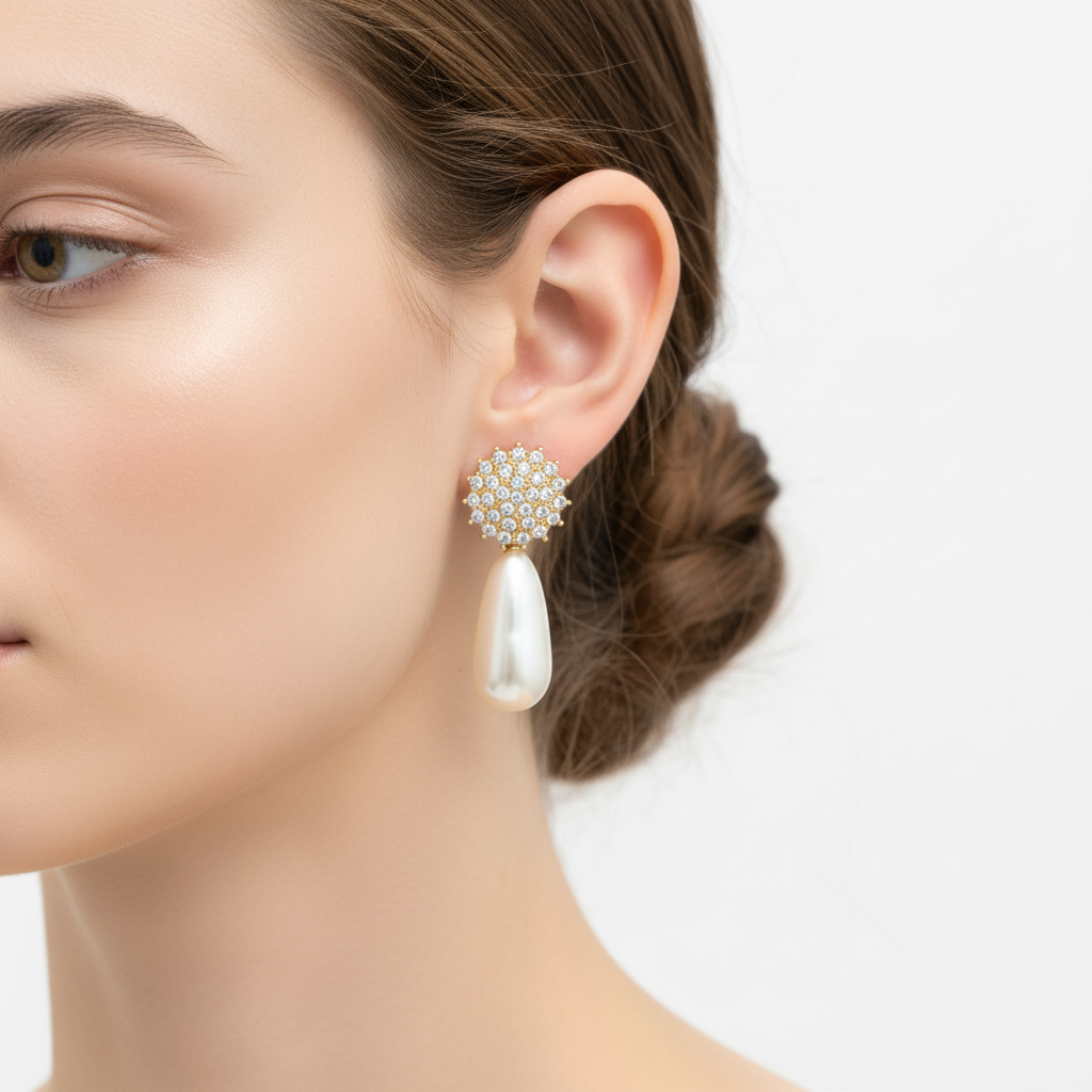 Crystal Drop Earings