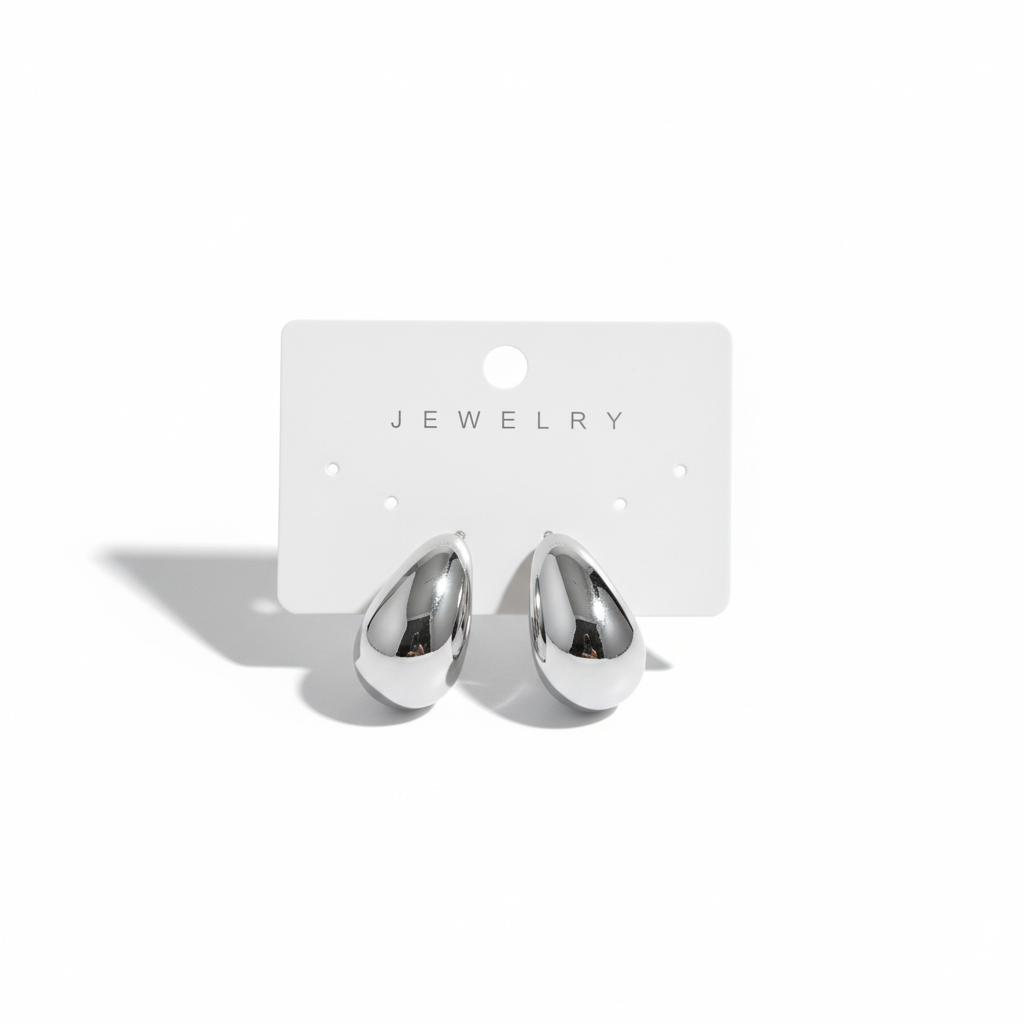 Silver Droplet Earing