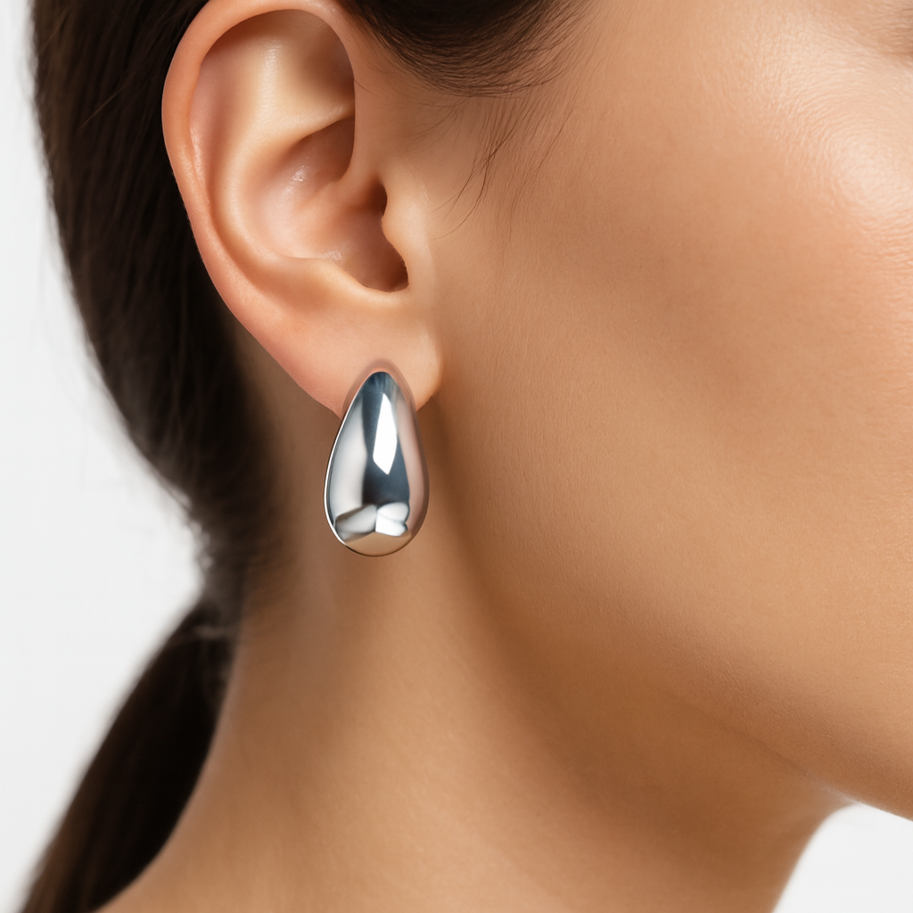 Silver Droplet Earing