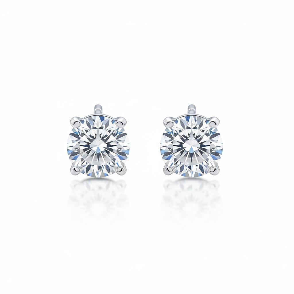 Zircon Silver Stud