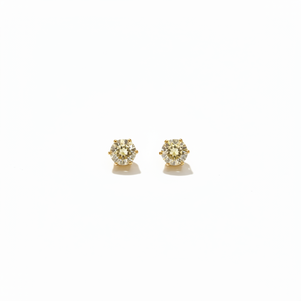 Zircon Golden Stud