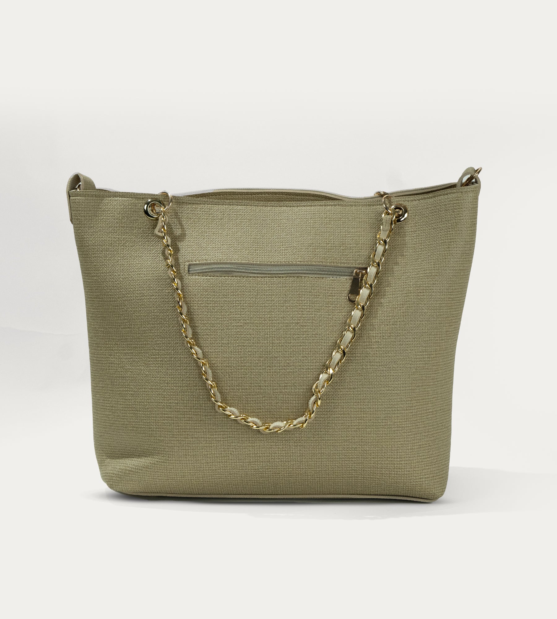 Noir Chain Tote - Sand
