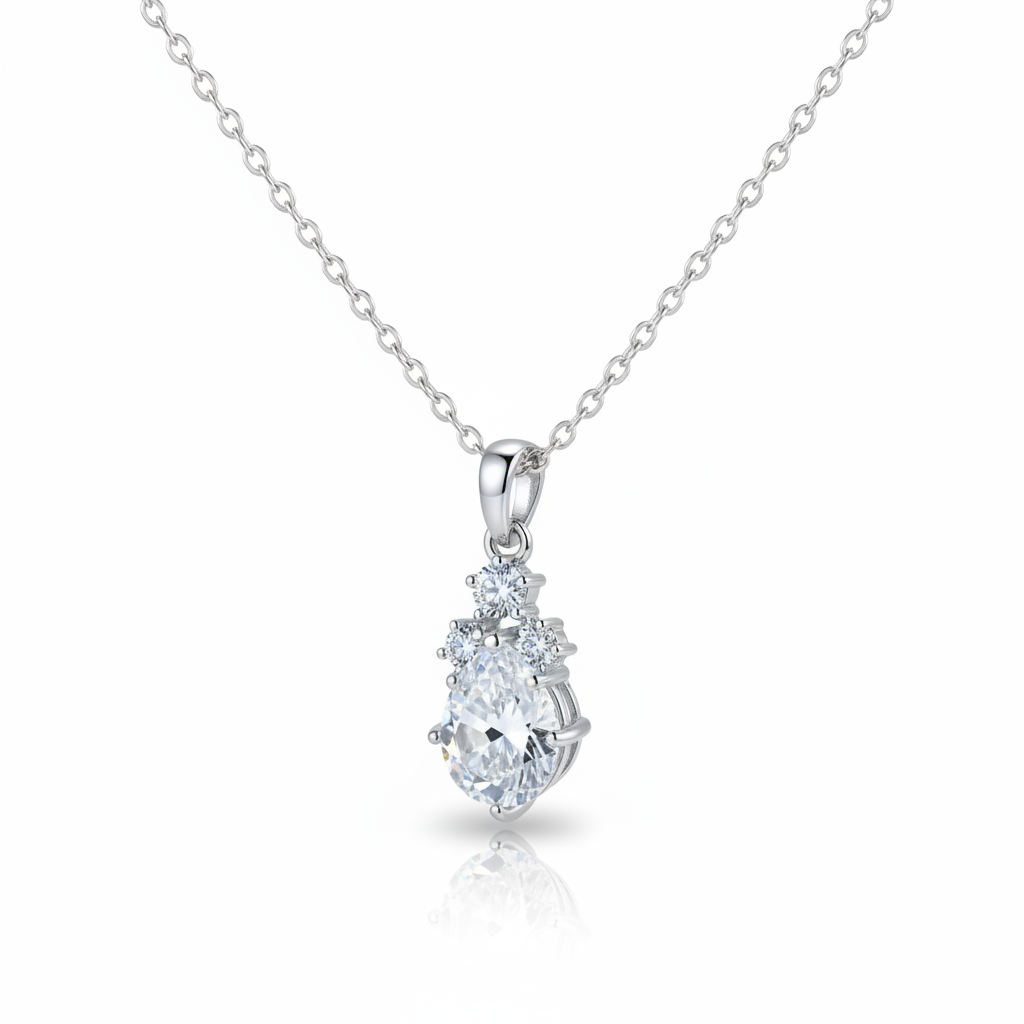 Elegance Crystal Drop Pendant