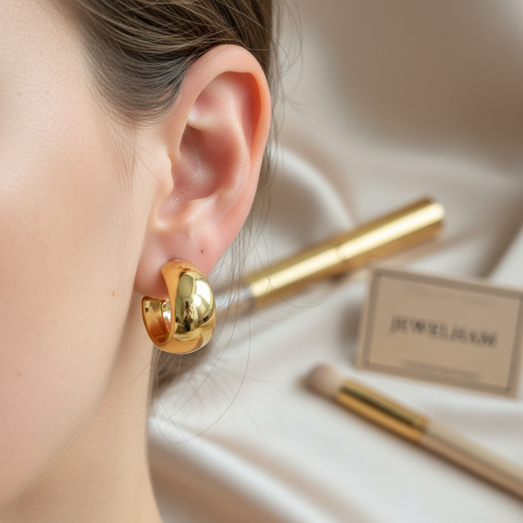 Chunky Hoop Earrings