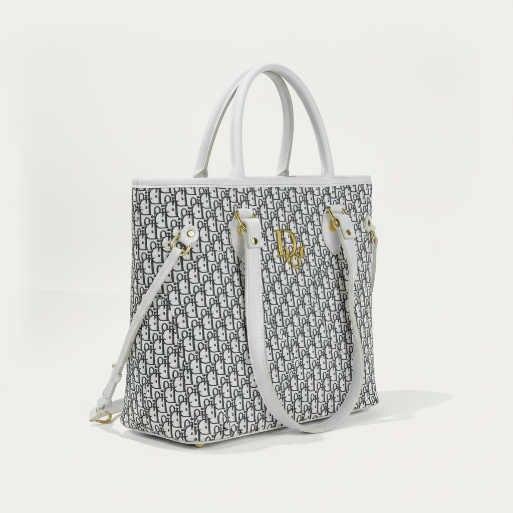 Paris Signature Tote - White