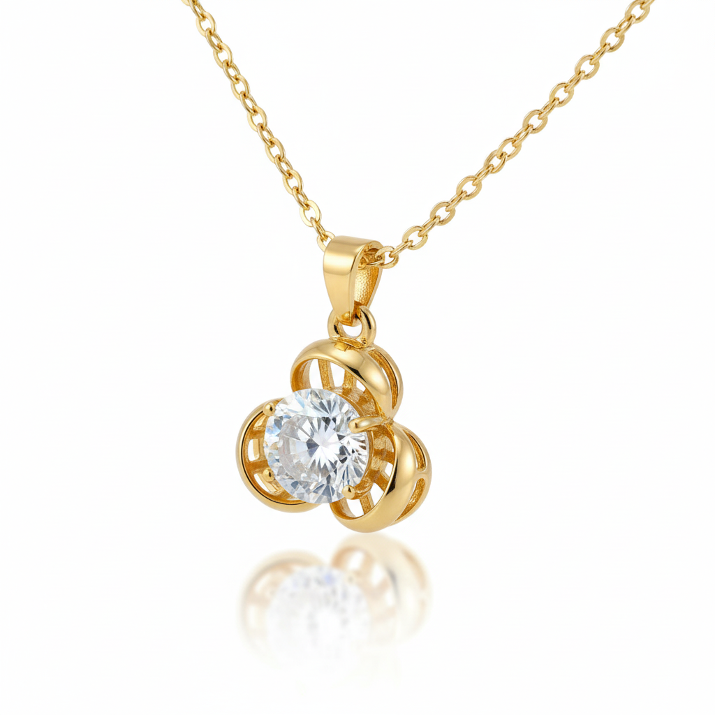 Clover Crystal Pendant