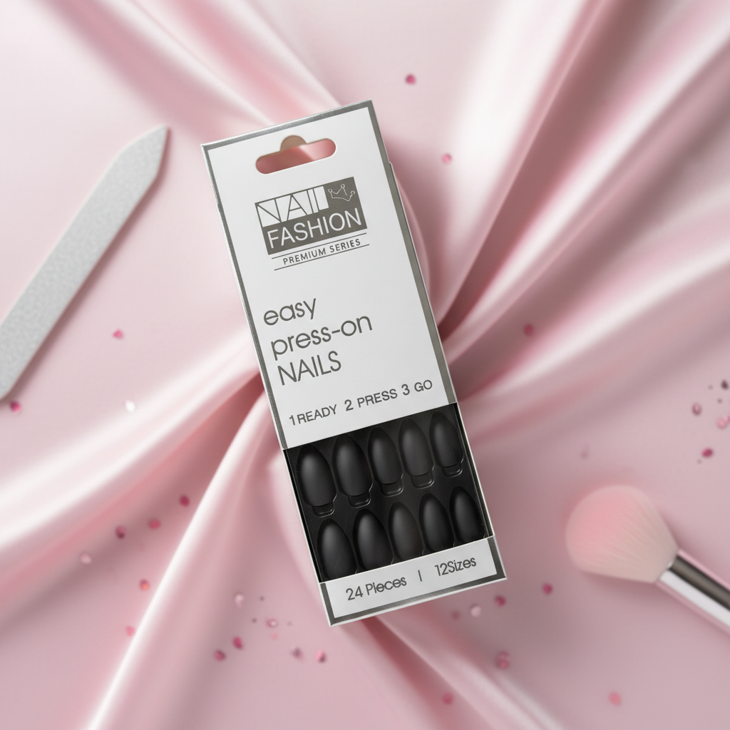 Matte Black Press-On Nails