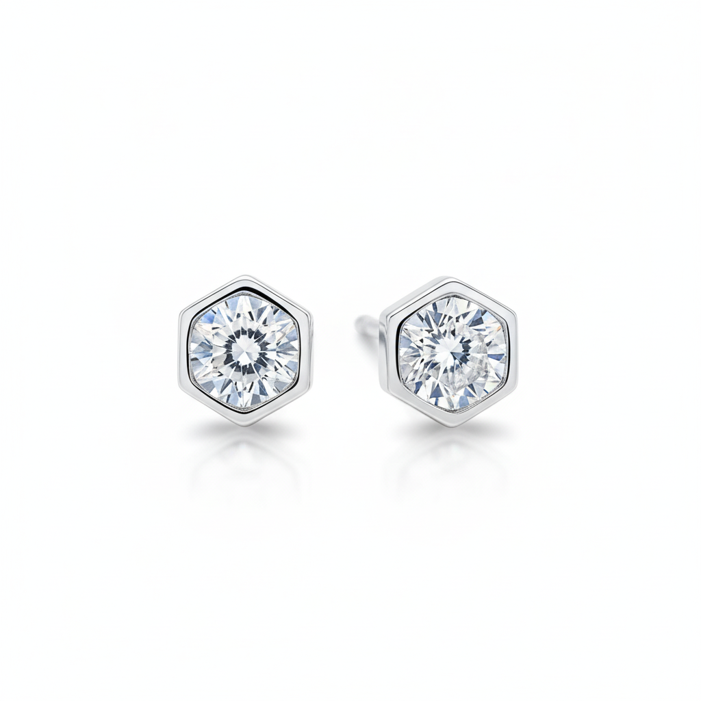HexaShine Crystal Studs