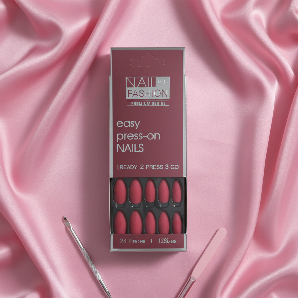 Matte Ruby Press-On Nails