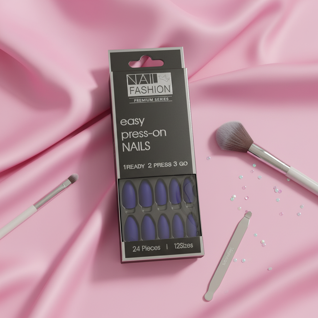 Matte Indigo Press-On Nails