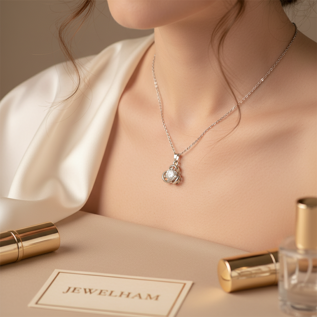 Crystal Clover Pendant