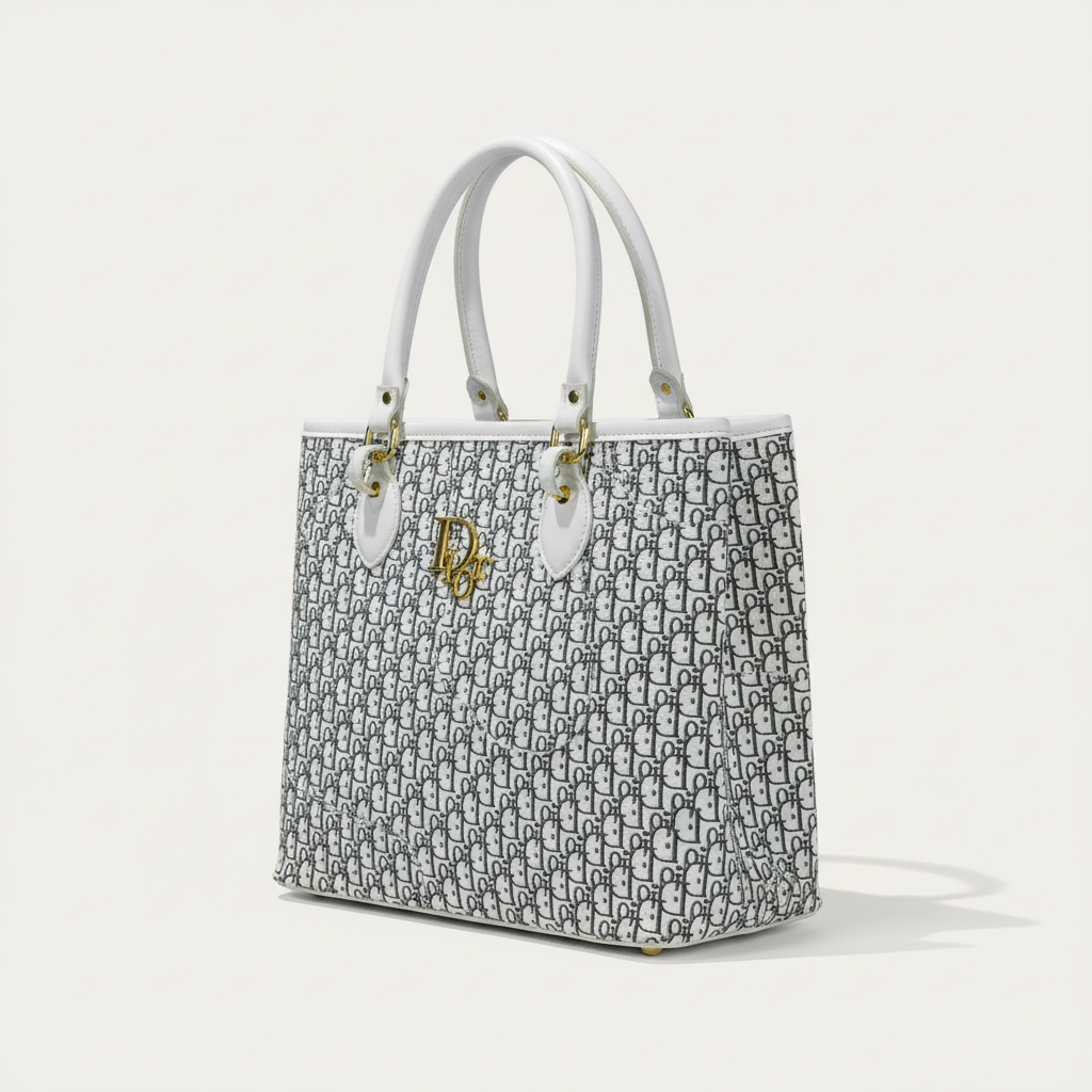 Paris Signature Tote - White