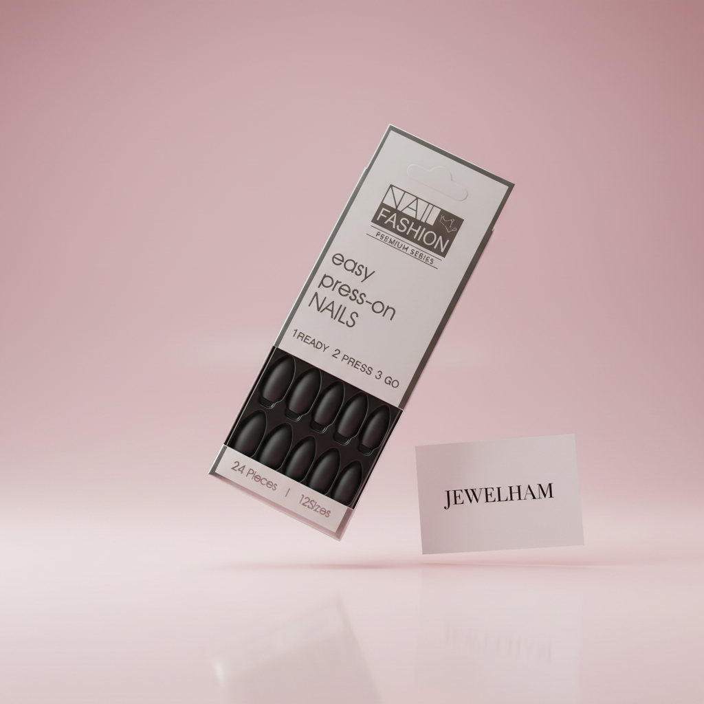 Matte Black Press-On Nails