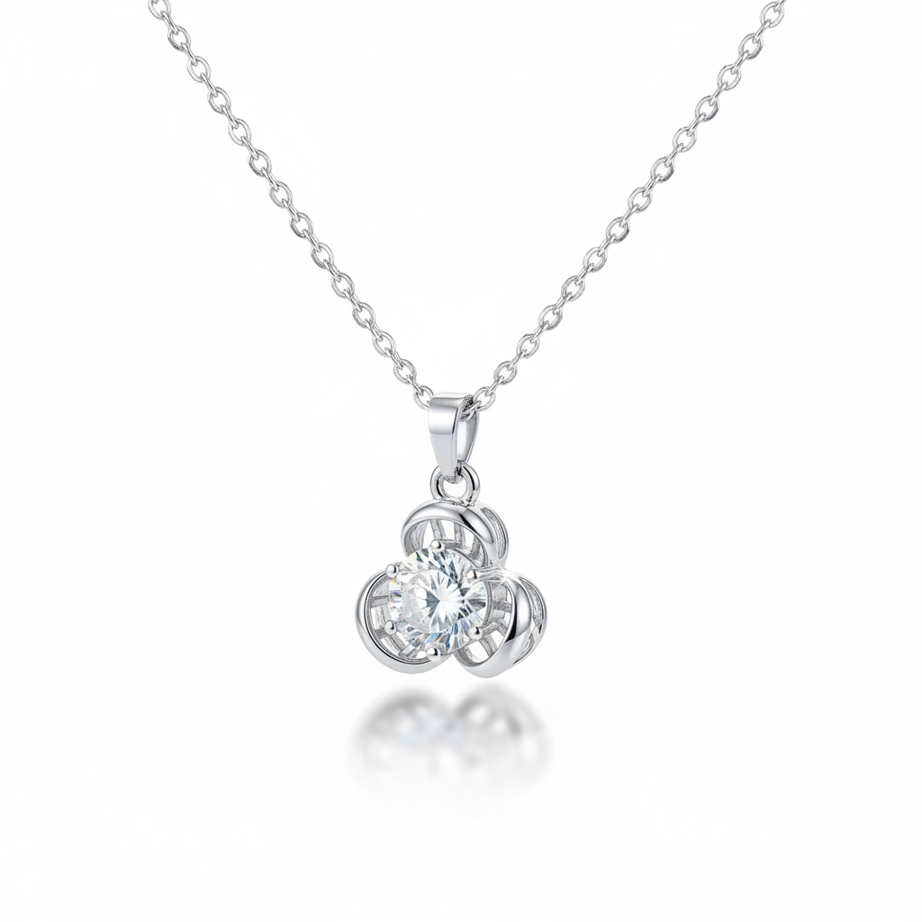 Crystal Clover Pendant