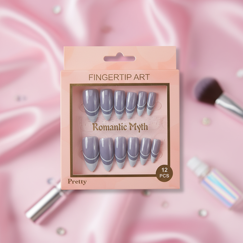 Silver Press-On Nails