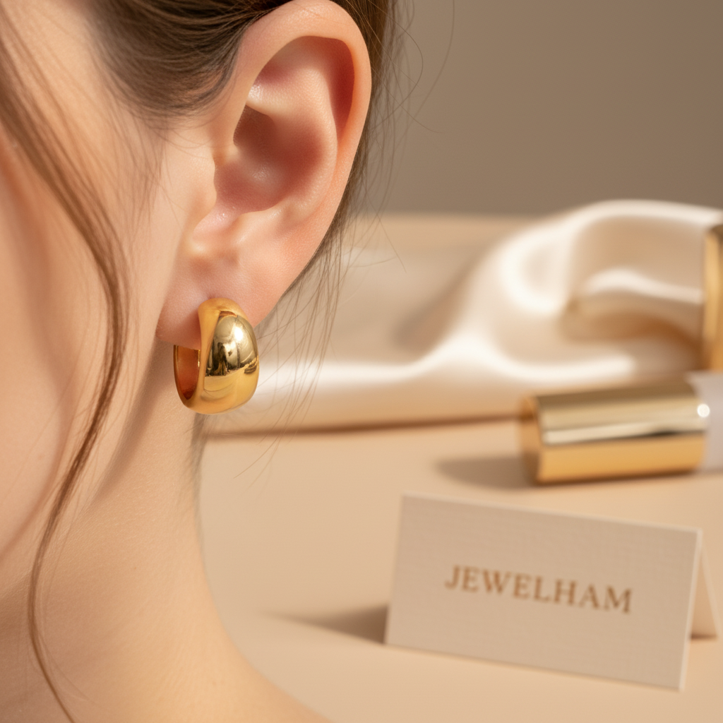 Chunky Hoop Earrings