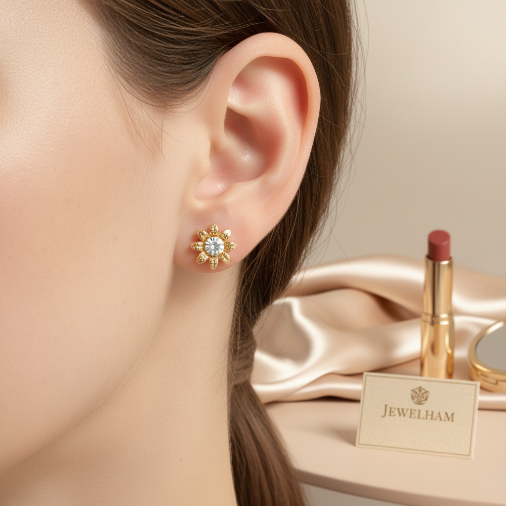 Blossom Crystal Stud