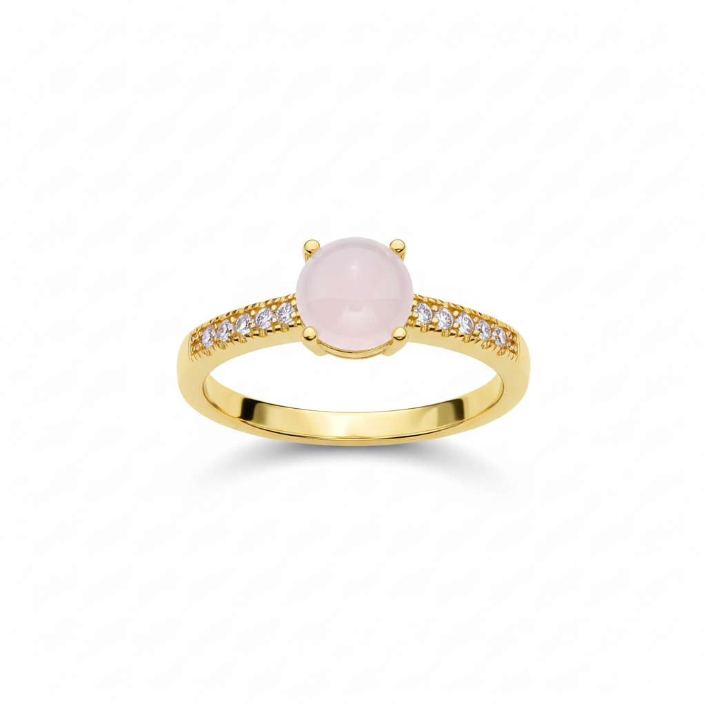 Blush Sapphire Ring - Gold