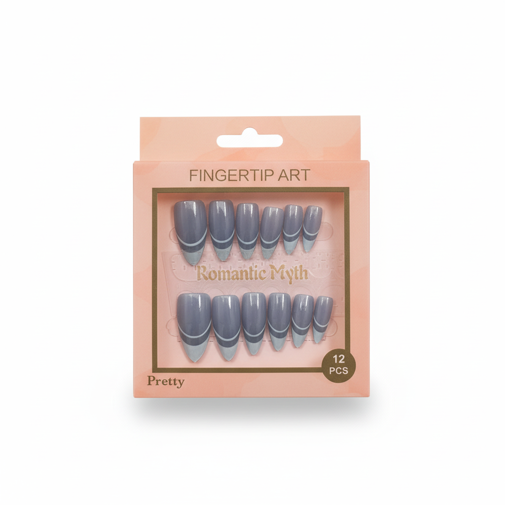 Silver Press-On Nails