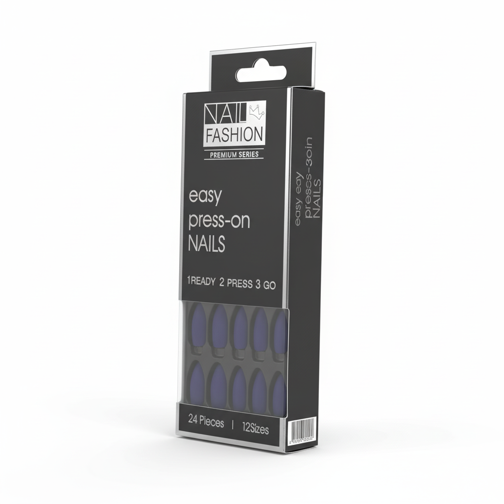 Matte Indigo Press-On Nails