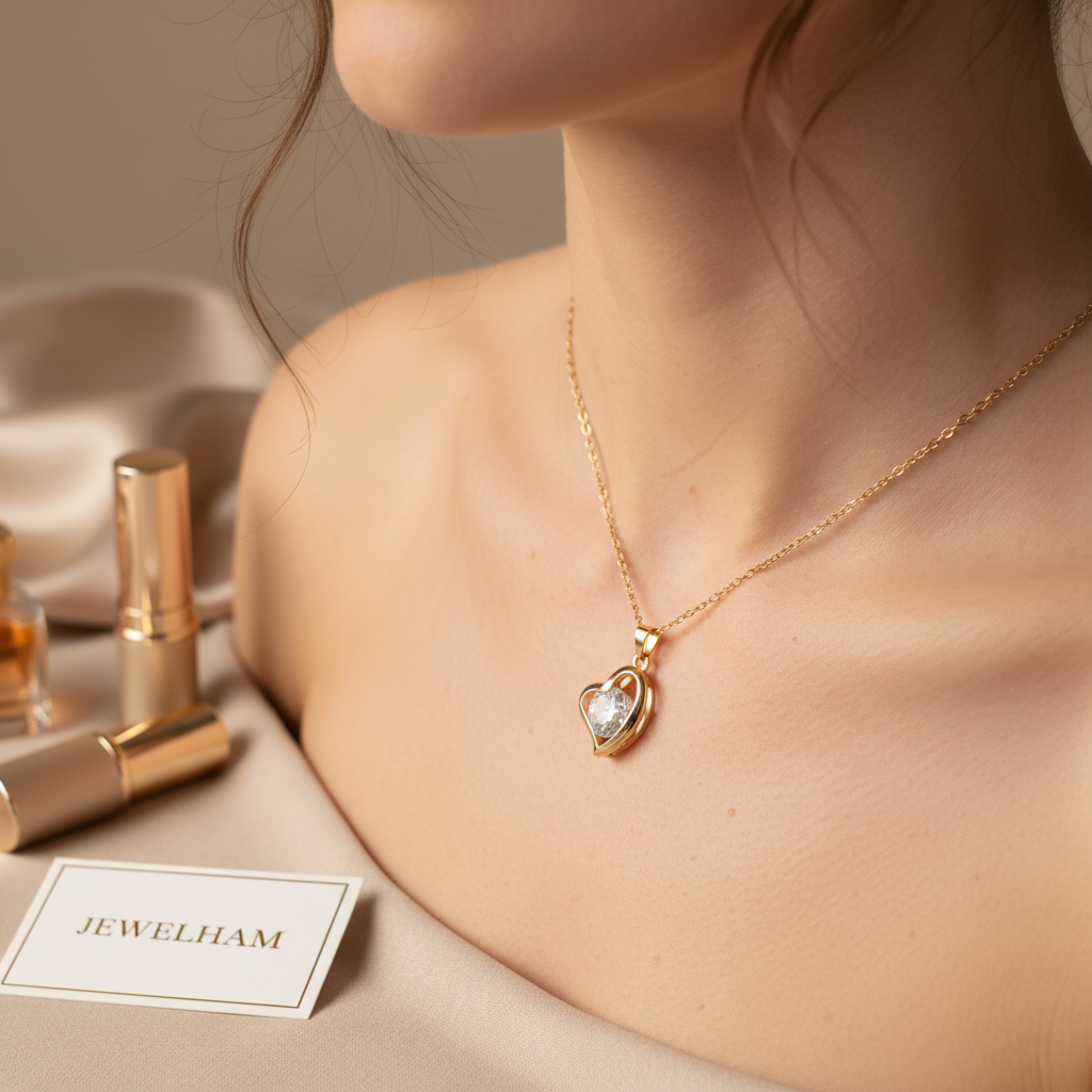 LuxeHeart Crystal Pendant