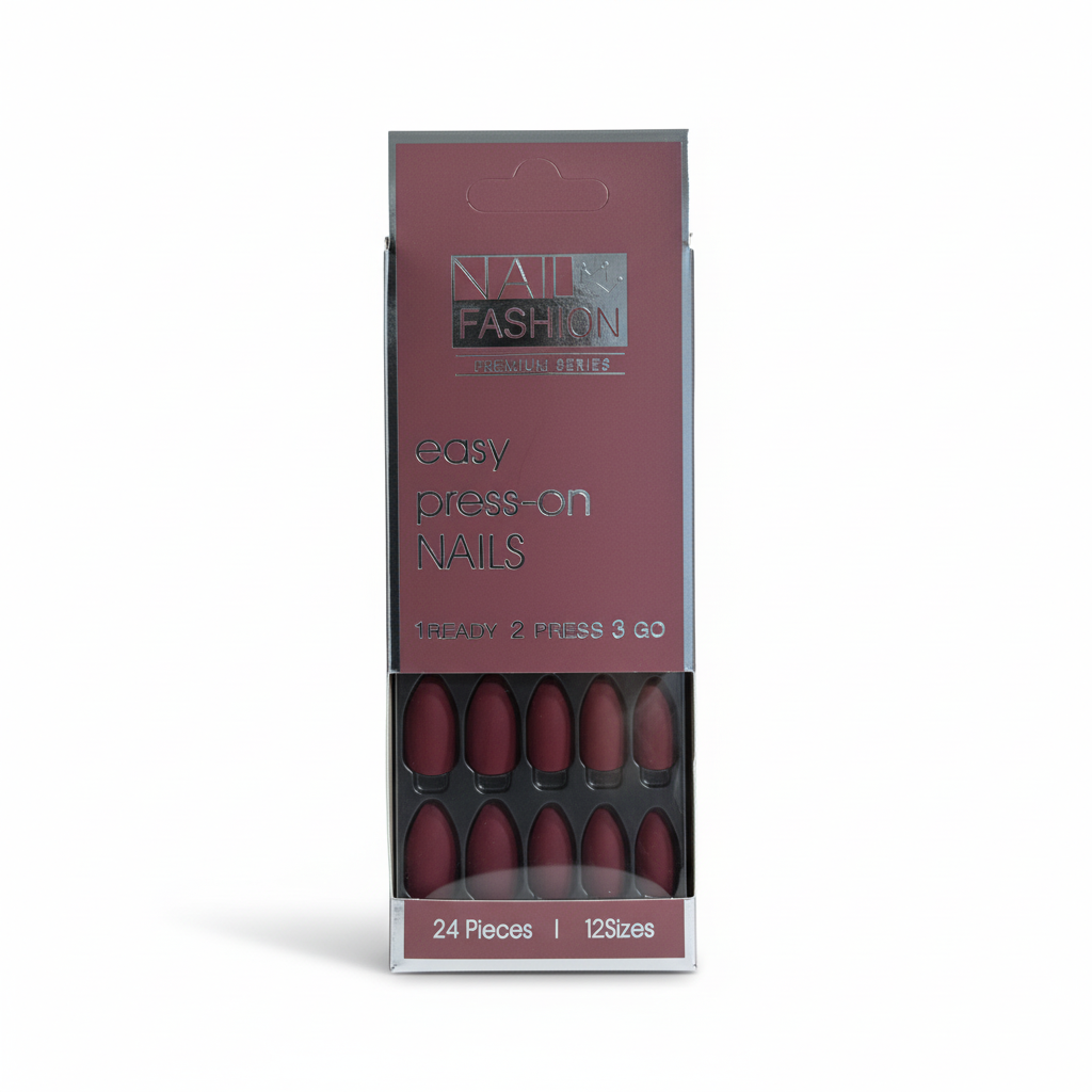 Matte Burgundy Press-On Nails
