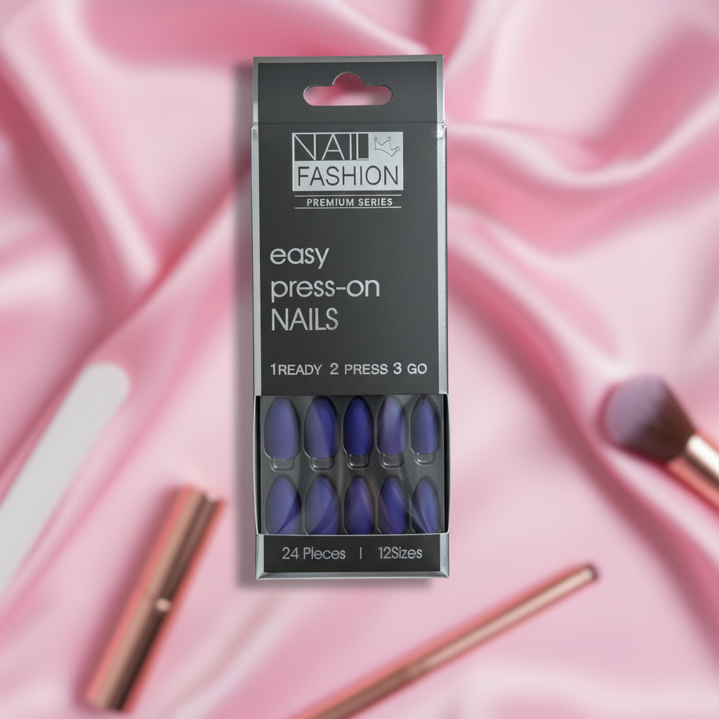 Matte Indigo Press-On Nails
