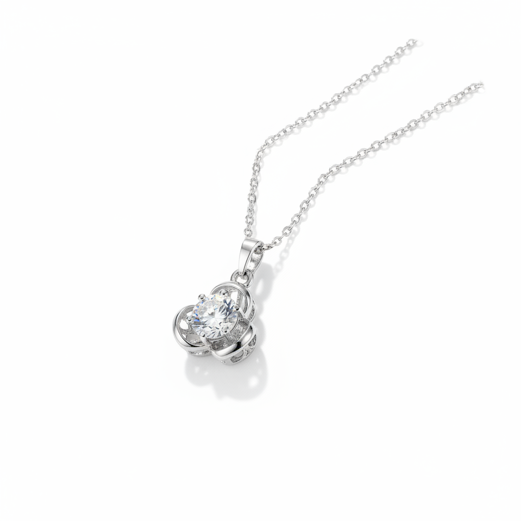 Crystal Clover Pendant