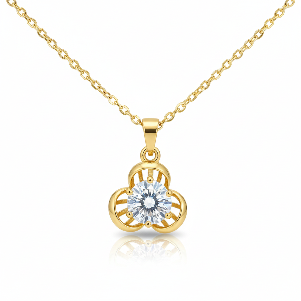 Clover Crystal Pendant