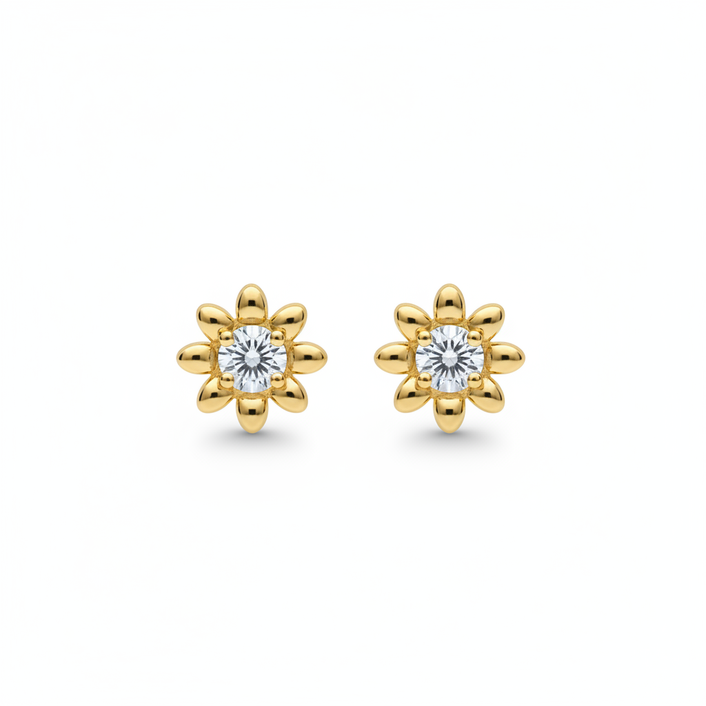 Blossom Crystal Stud