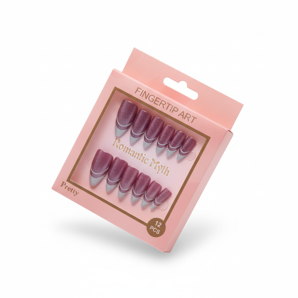 Rose Pink Press-On Nails