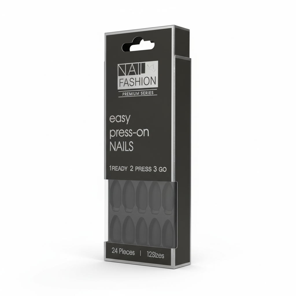 Matte Jet Black Press-On Nails