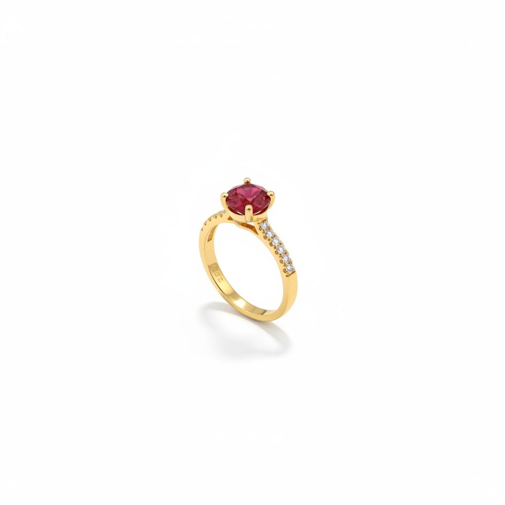 Ruby Sapphire Ring - Gold
