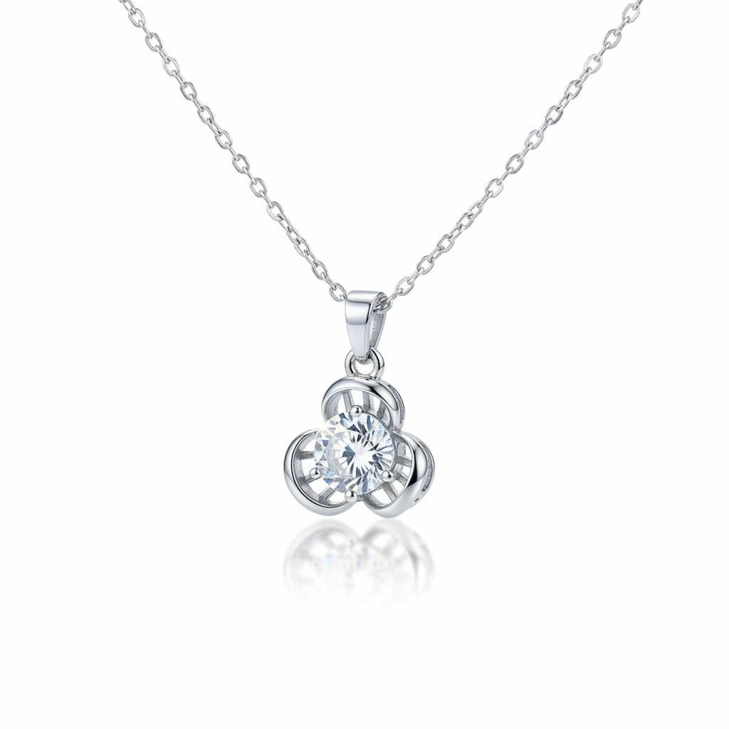 Crystal Clover Pendant