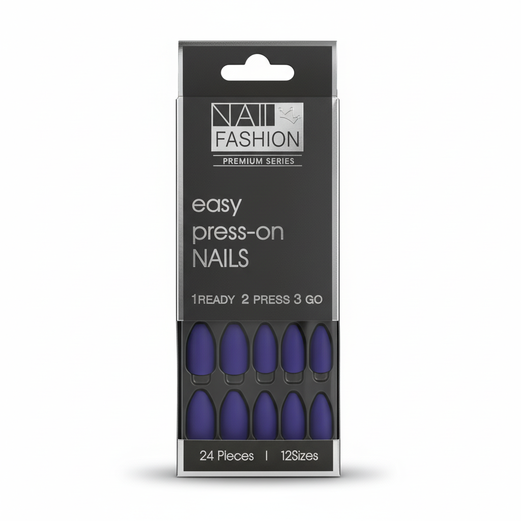 Matte Indigo Press-On Nails