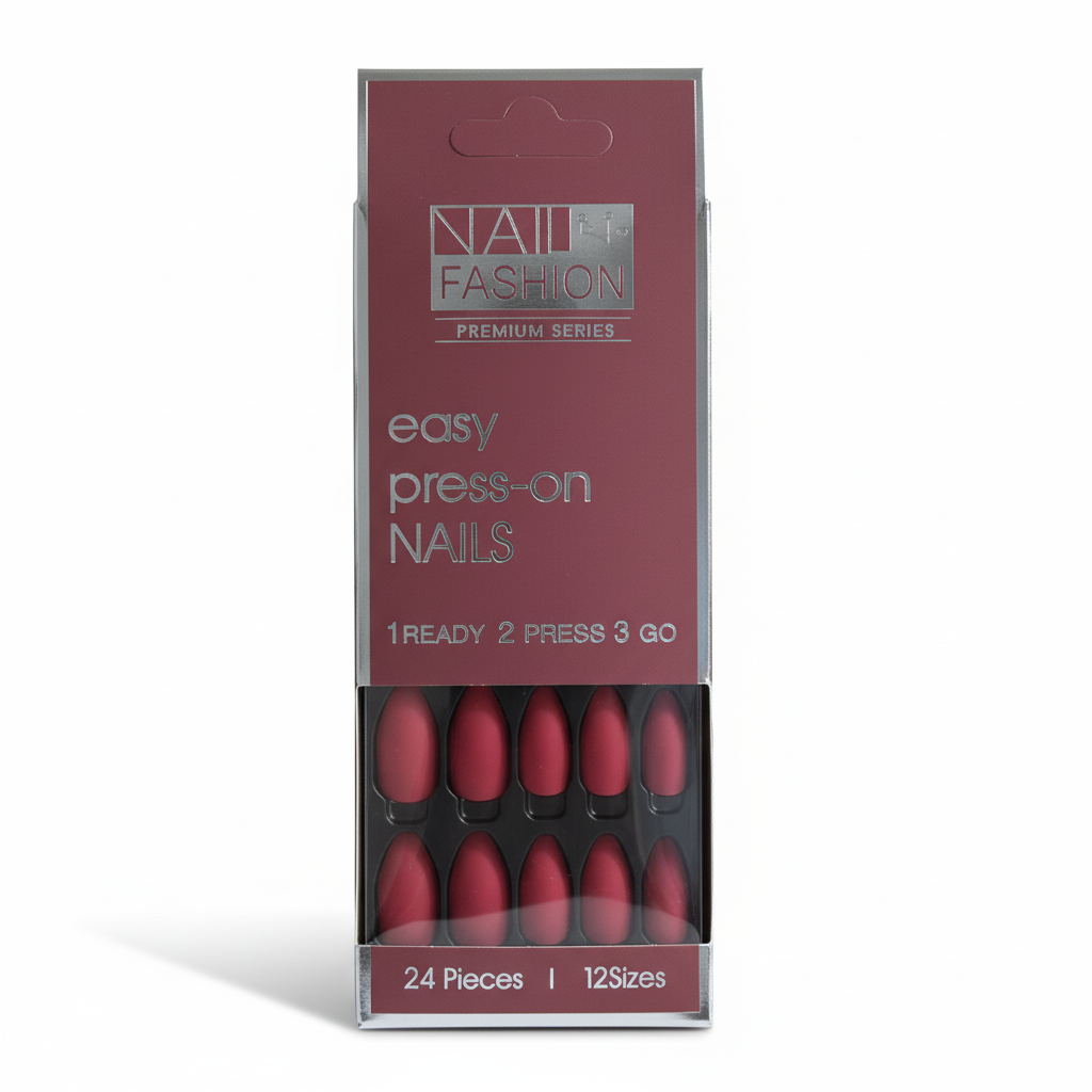 Matte Ruby Press-On Nails