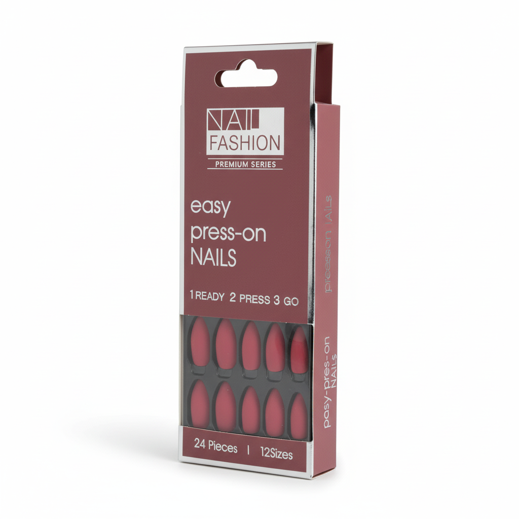 Matte Ruby Press-On Nails