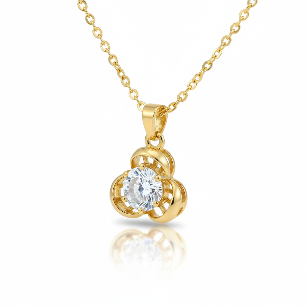 Clover Crystal Pendant