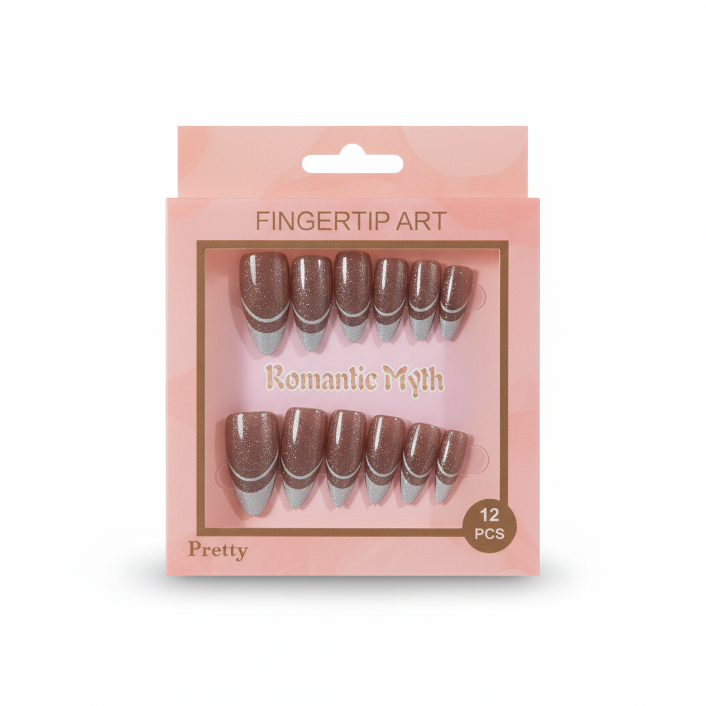 Metallic Brown Press-On Nails