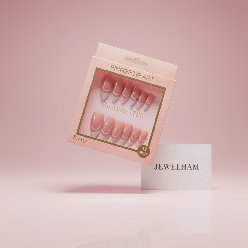 Peach Press-On Nails