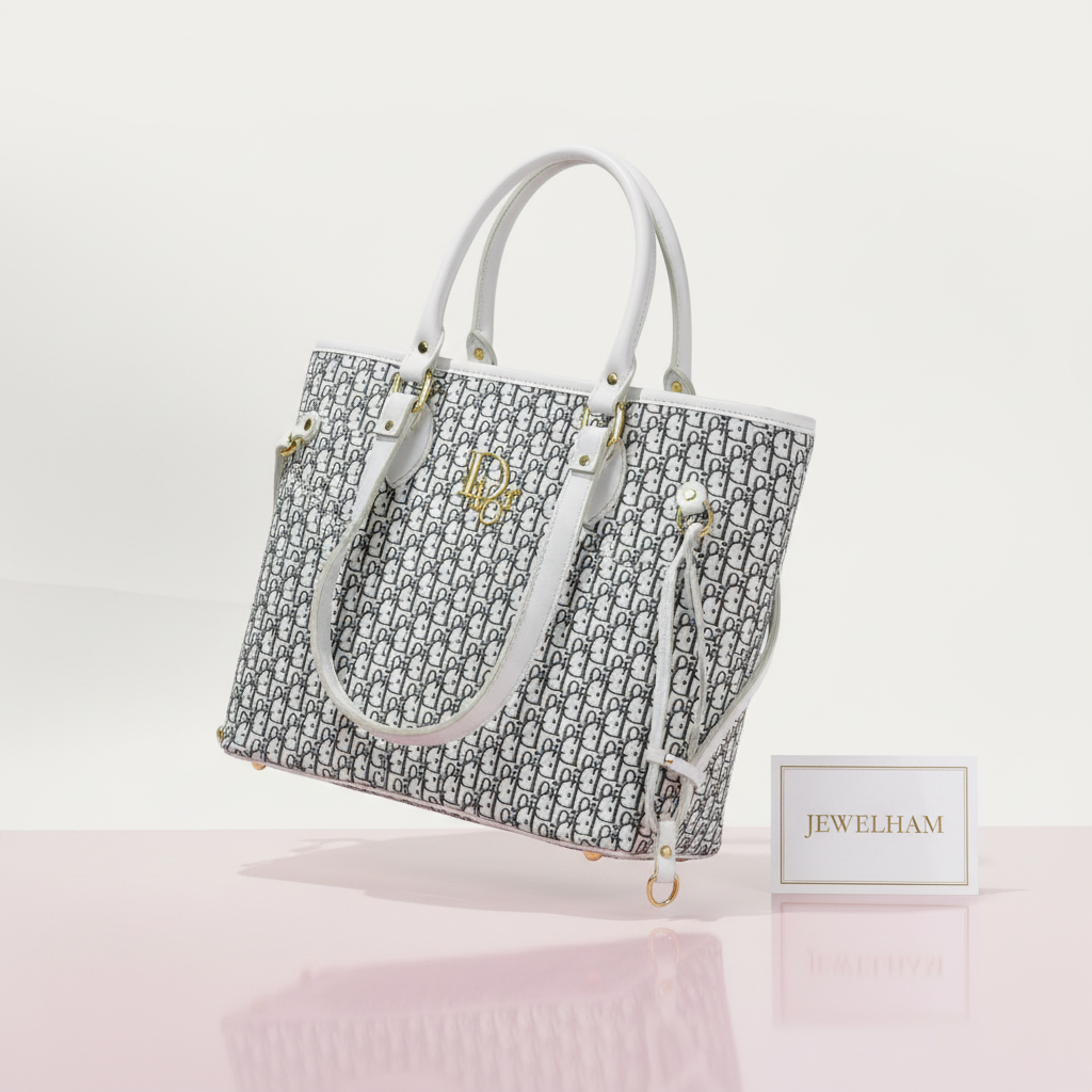 Paris Signature Tote - White