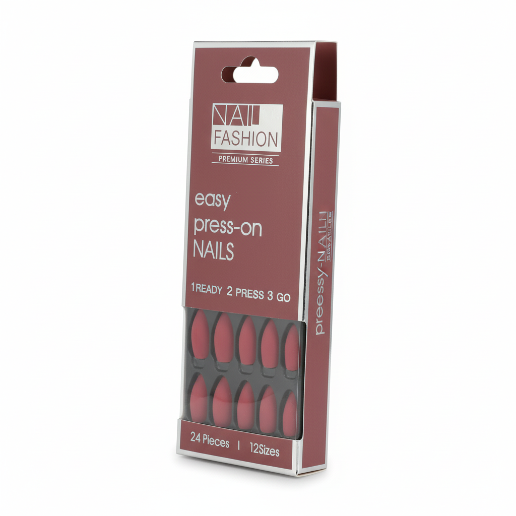 Matte Ruby Press-On Nails