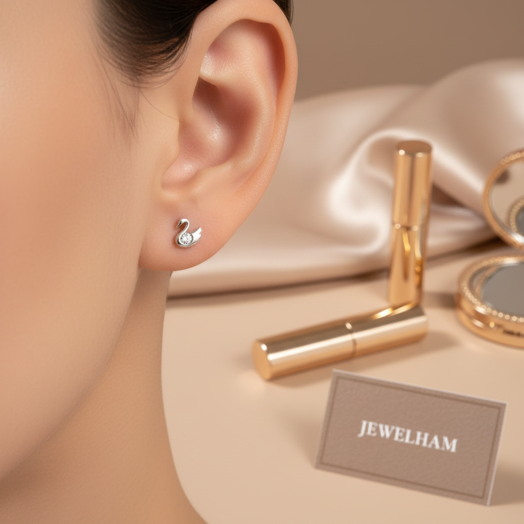 Swan Crystal Studs