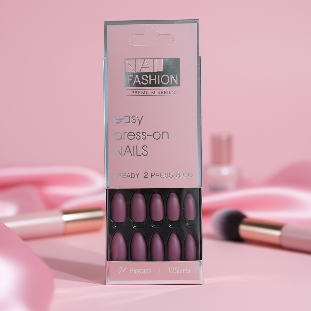 Matte Plum Press-On Nails