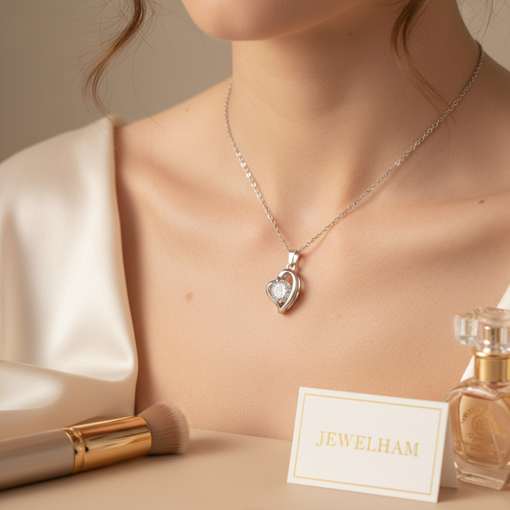 Heart Crystal Pendant Necklace