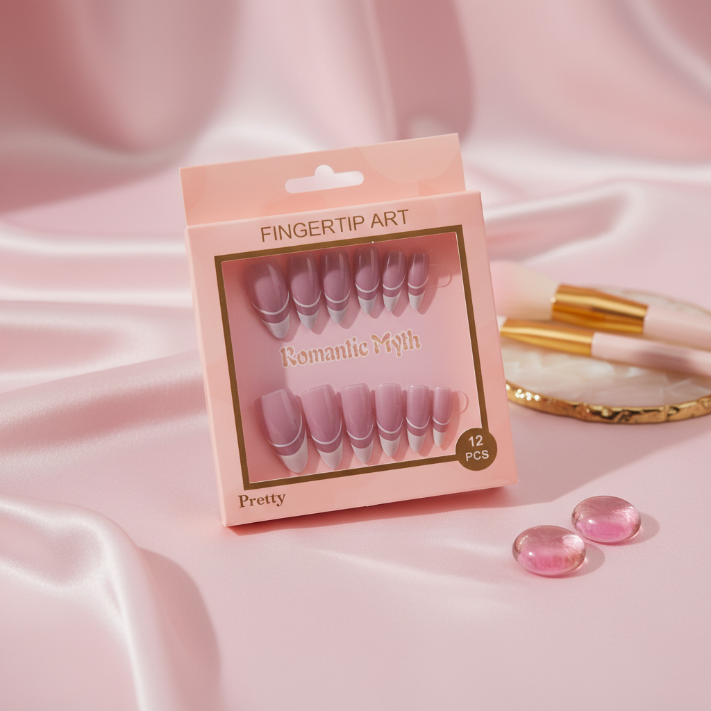 Soft Nude Pink Press-On Nails