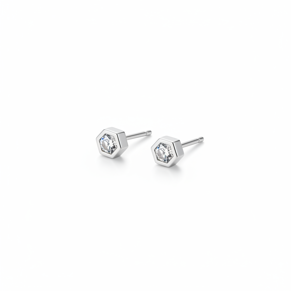 HexaShine Crystal Studs