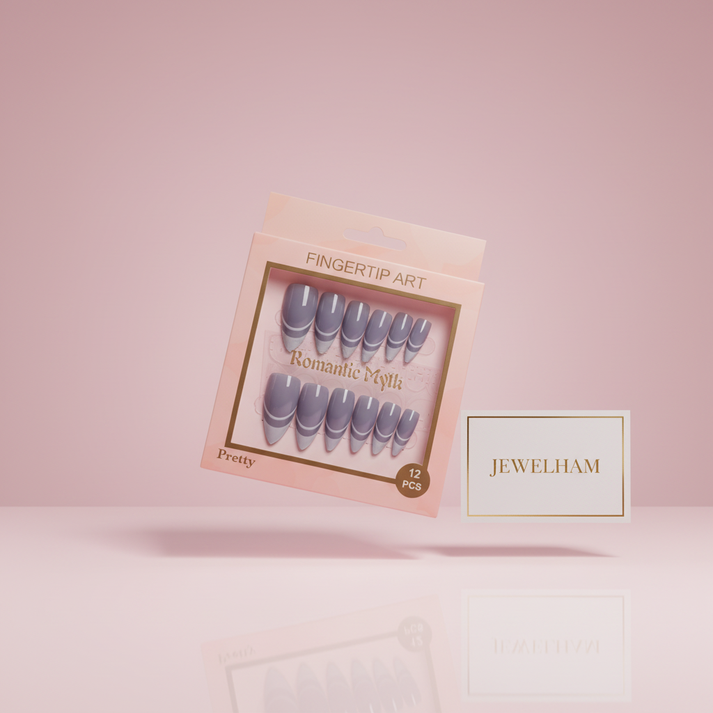 Silver Press-On Nails