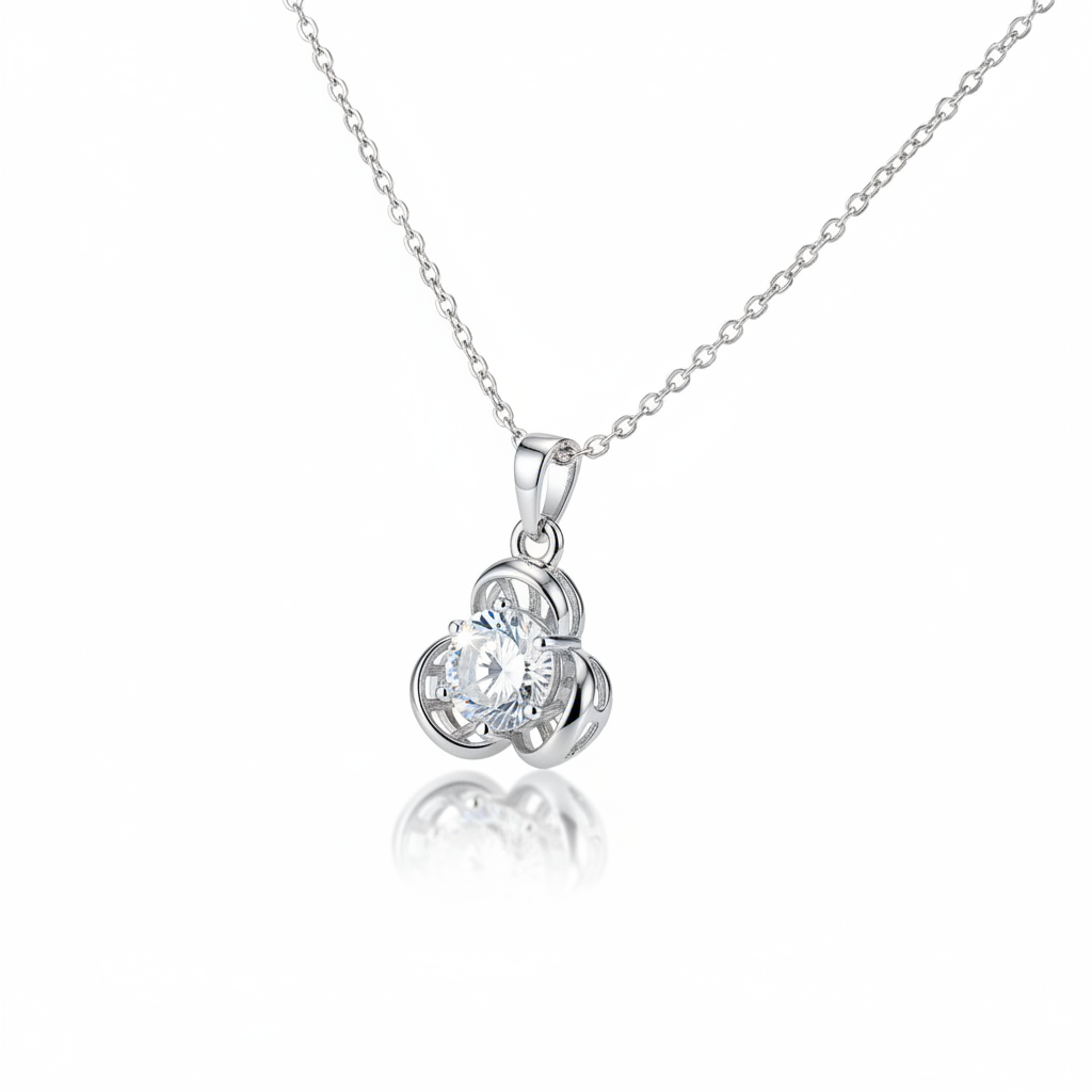 Crystal Clover Pendant
