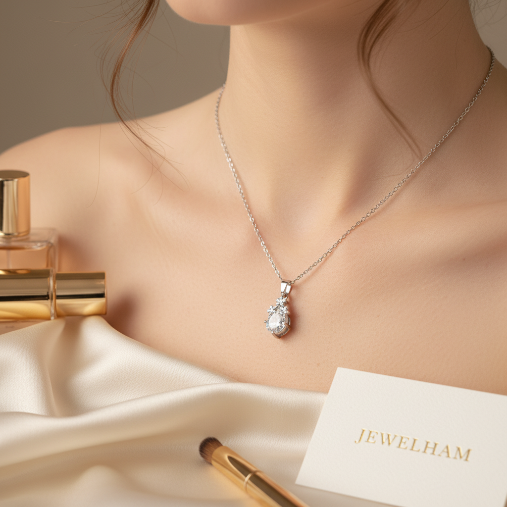 Elegance Crystal Drop Pendant